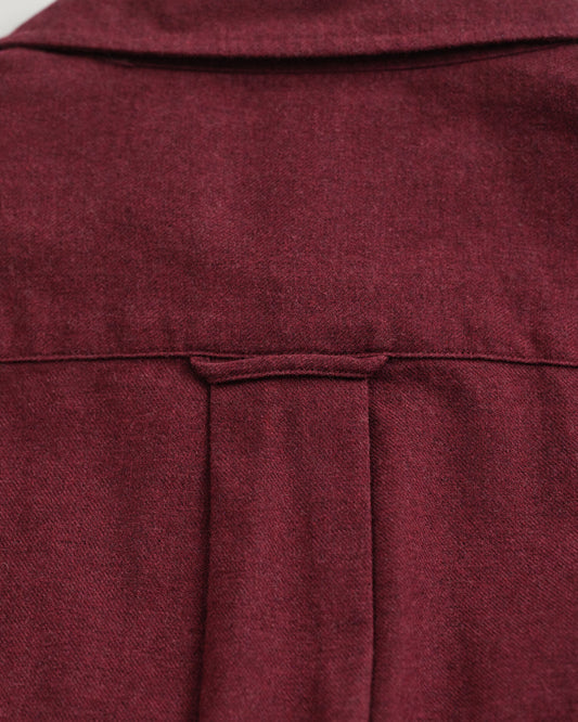 Chemise en flanelle chinée coupe droite