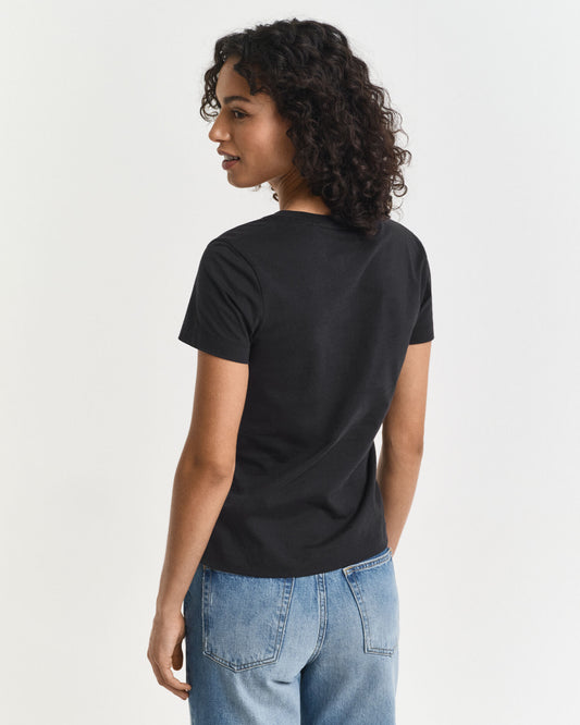 T-shirt à col en V Shield