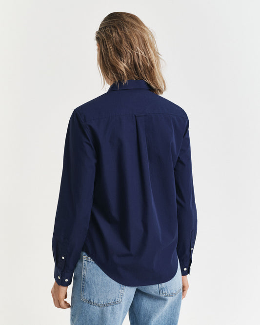Chemise classique en popeline coupe droite