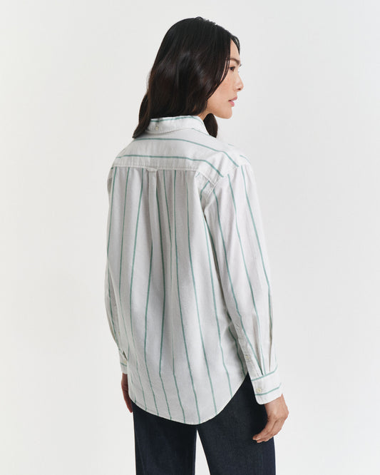 Chemise Oxford classique à rayures coupe décontractée