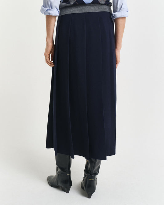 Jupe midi plissée ample