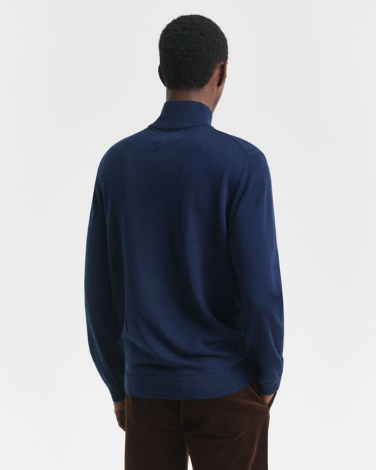 Pull demi-zip en laine mérinos extra-fine