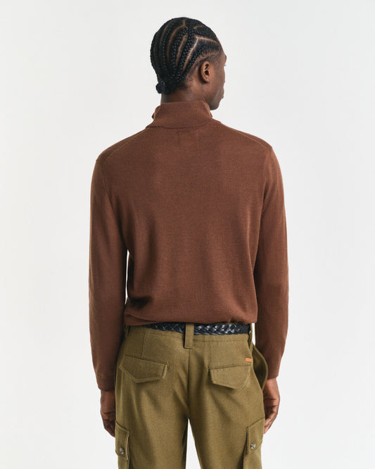 Pull demi-zip en laine mérinos extrafine
