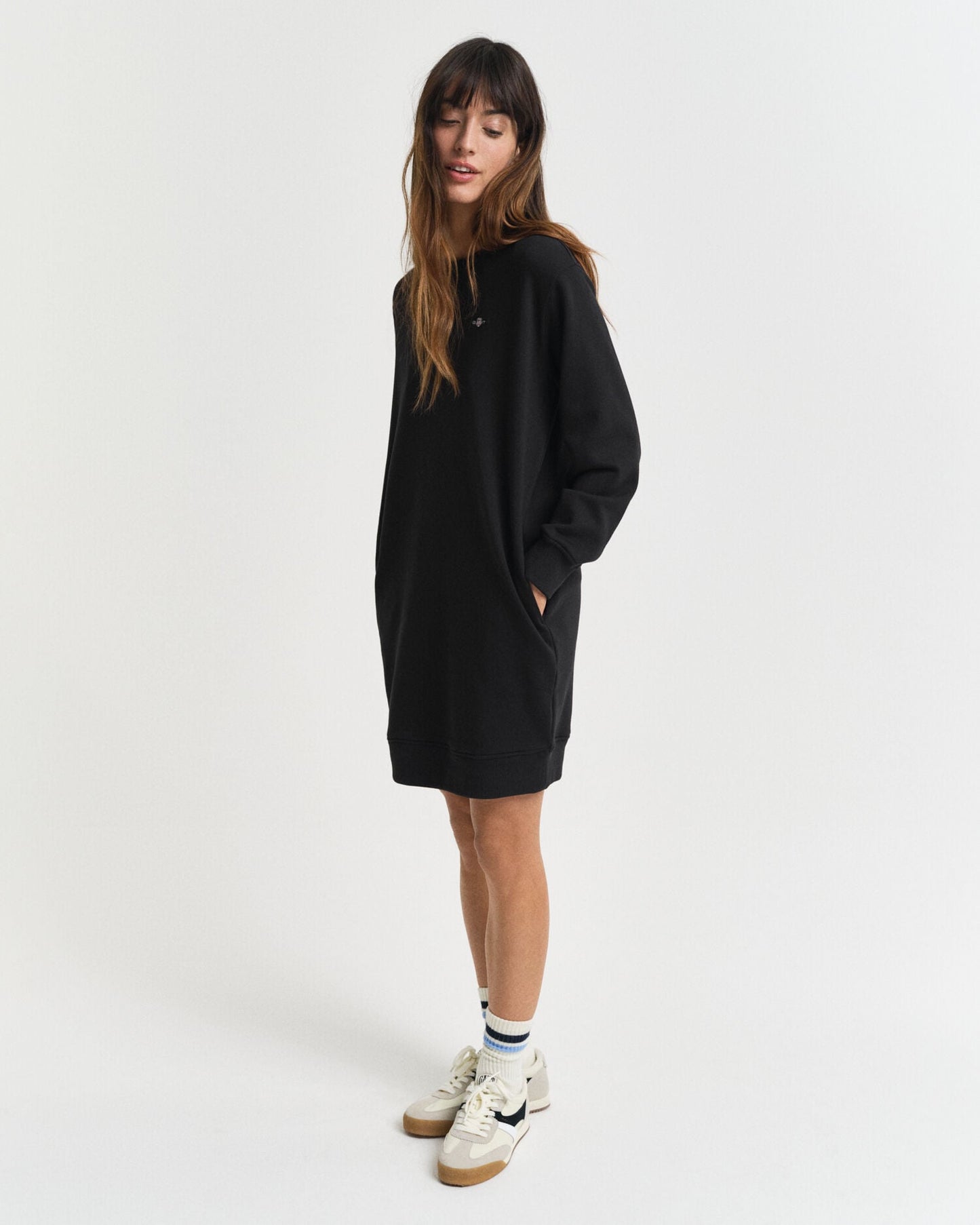 Shield Crew Neck Sweatkleid