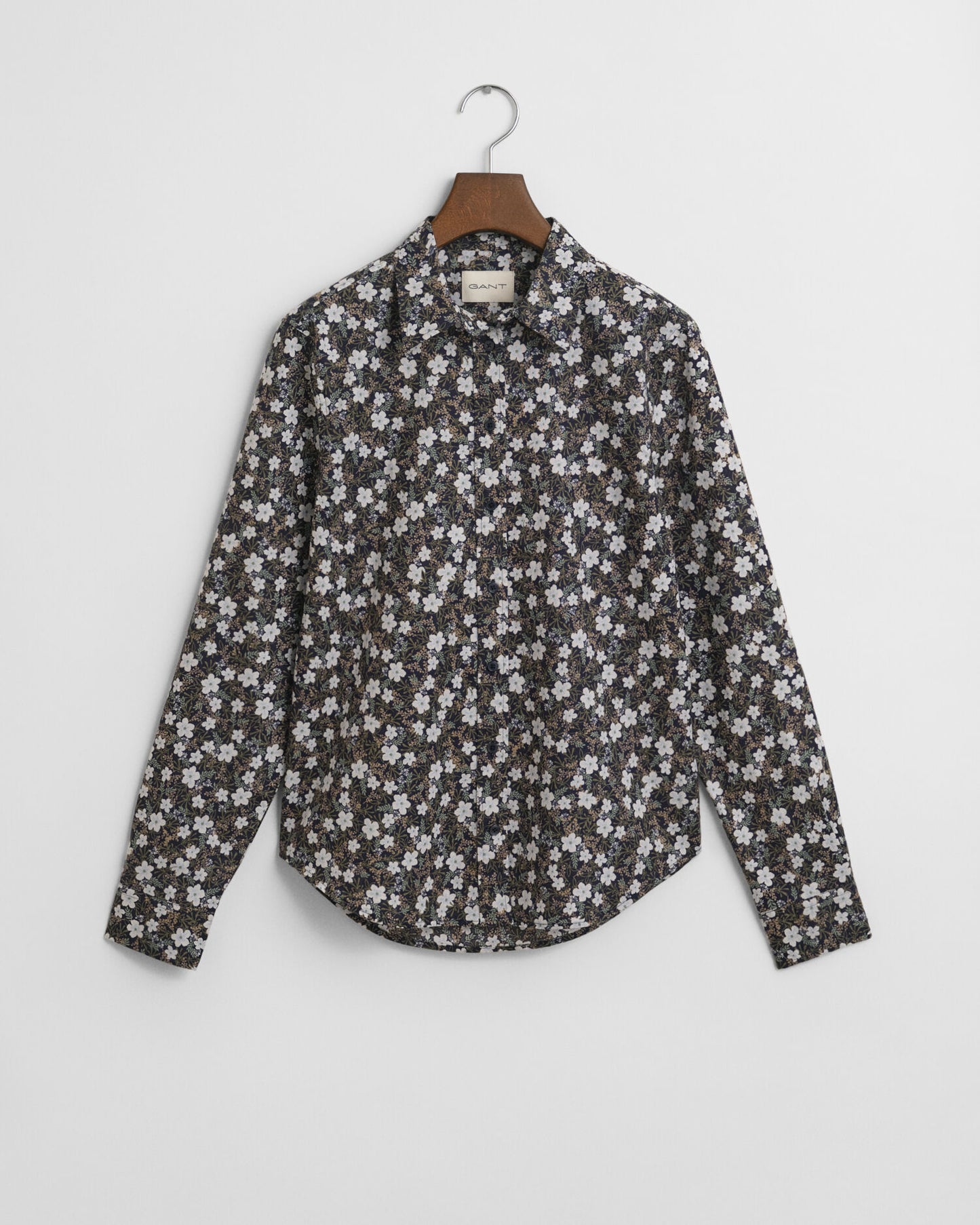 Regular Fit Hemd aus Baumwollvoile mit Blumenmuster