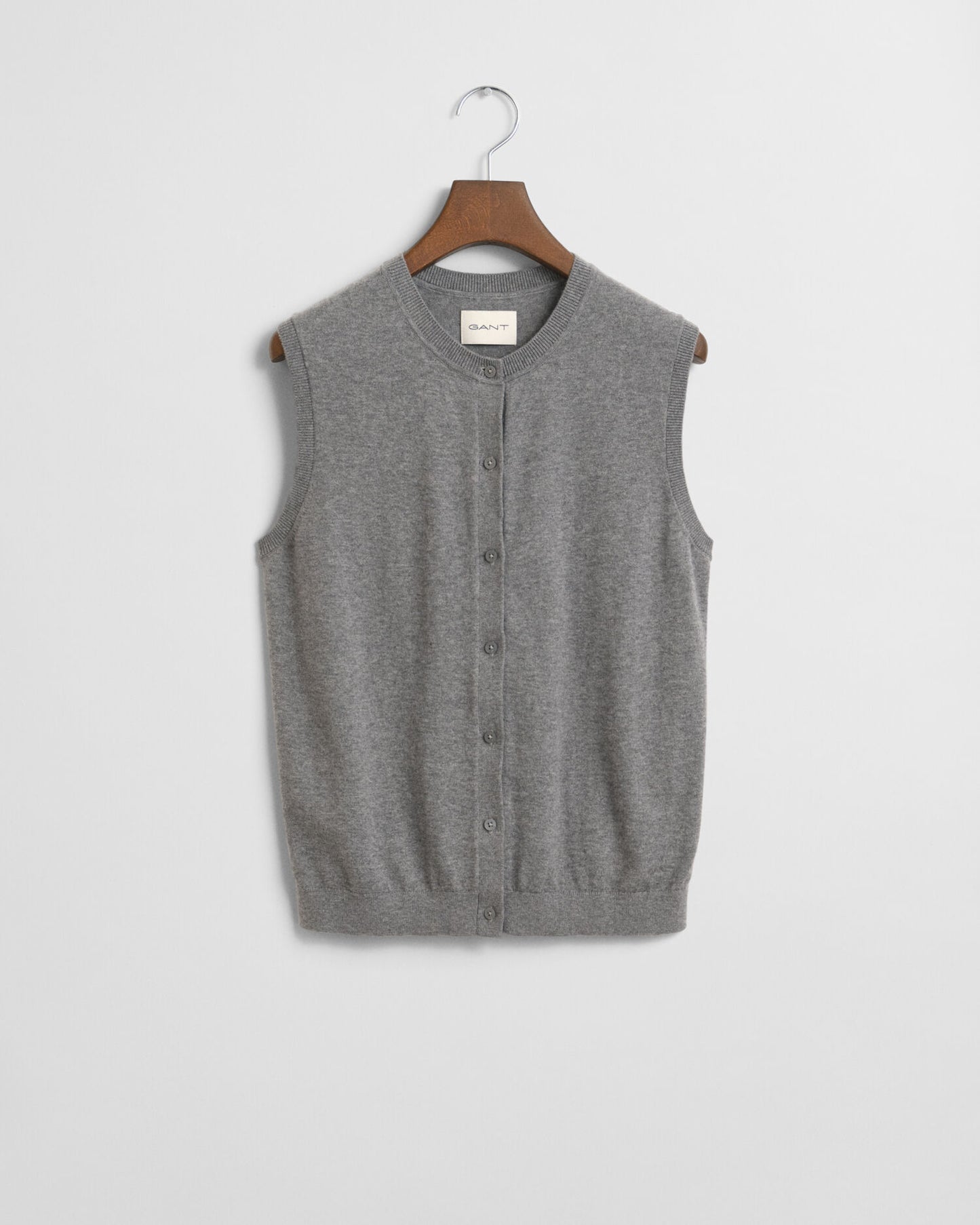 Gilet tricoté léger à manches courtes