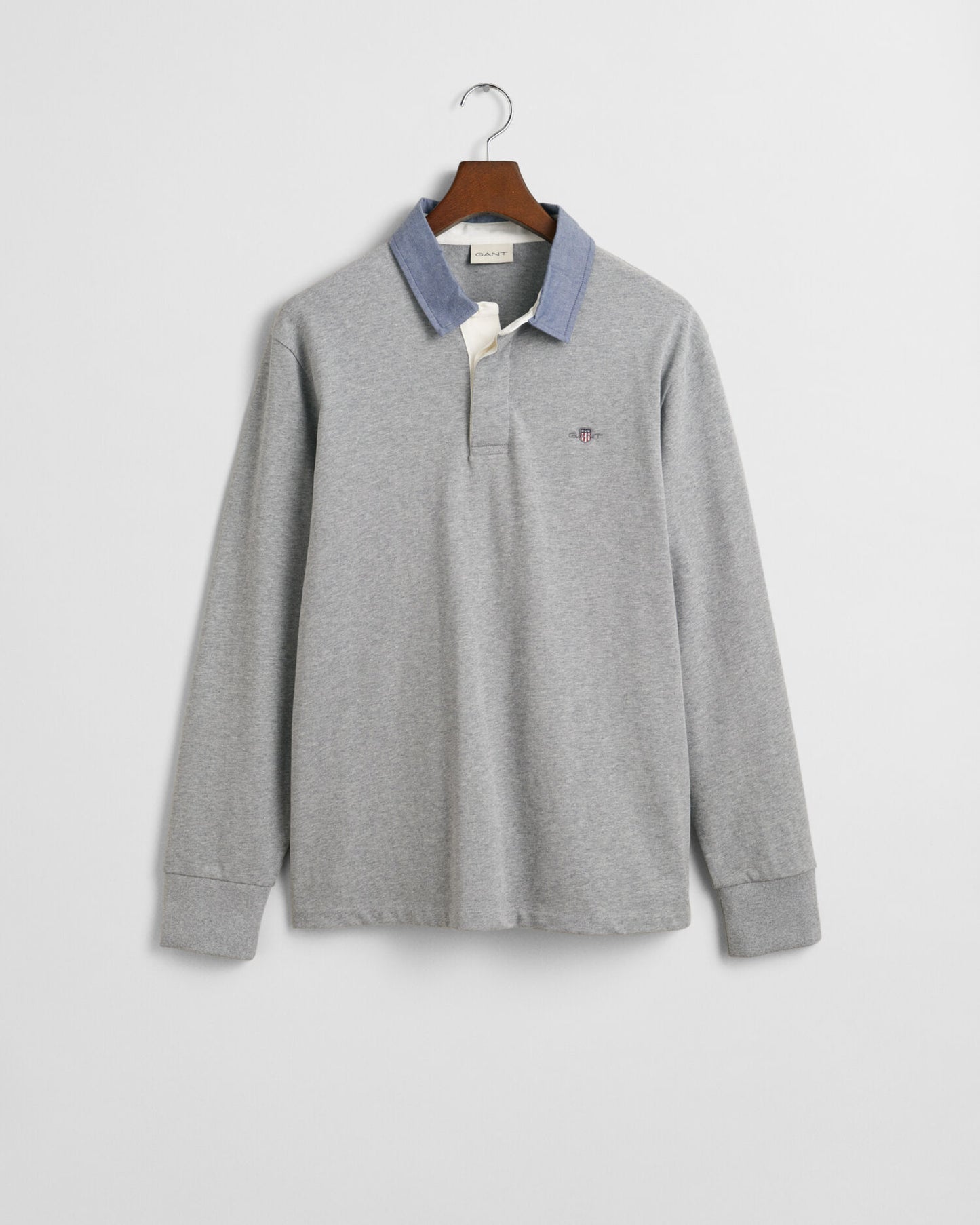 Rugger épais à col chambray