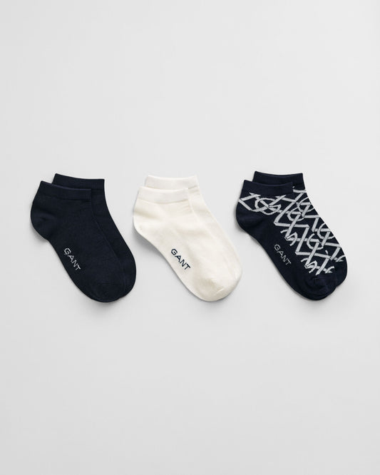 Chaussettes monogrammes (lot de 3)