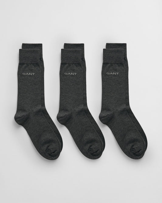 Lot de 3 paires de chaussettes en coton mercerisé