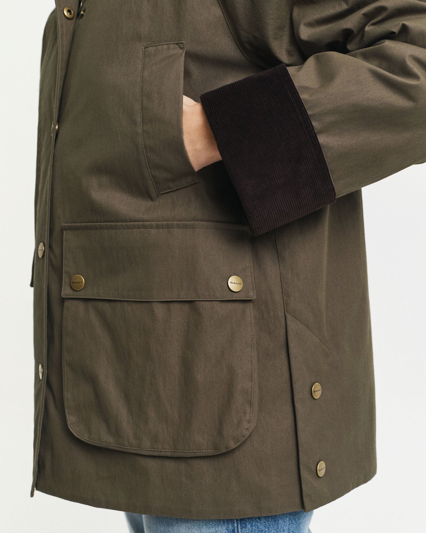 Barnjacke aus gewachster Baumwolle