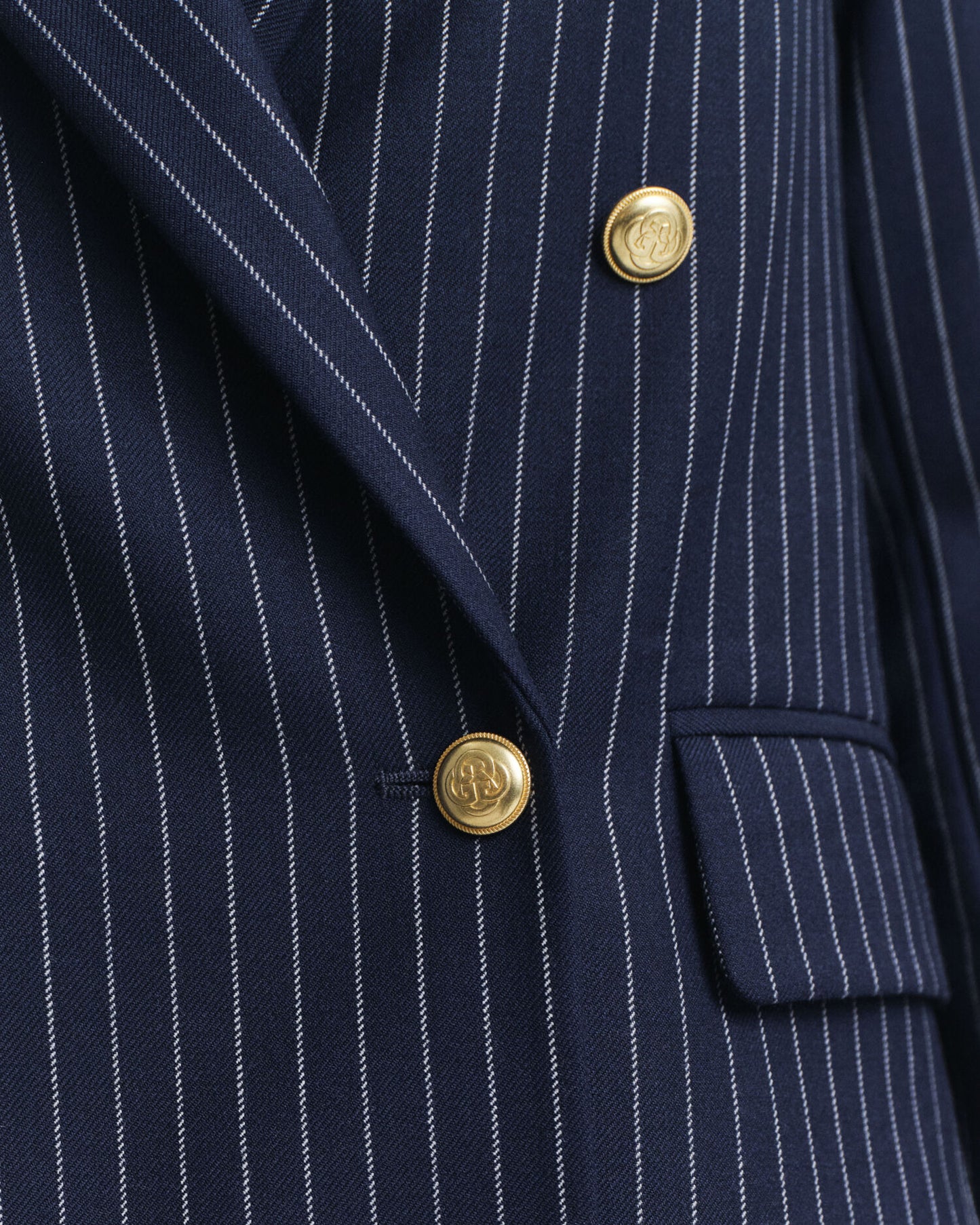 Blazer club à rayures coupe droite