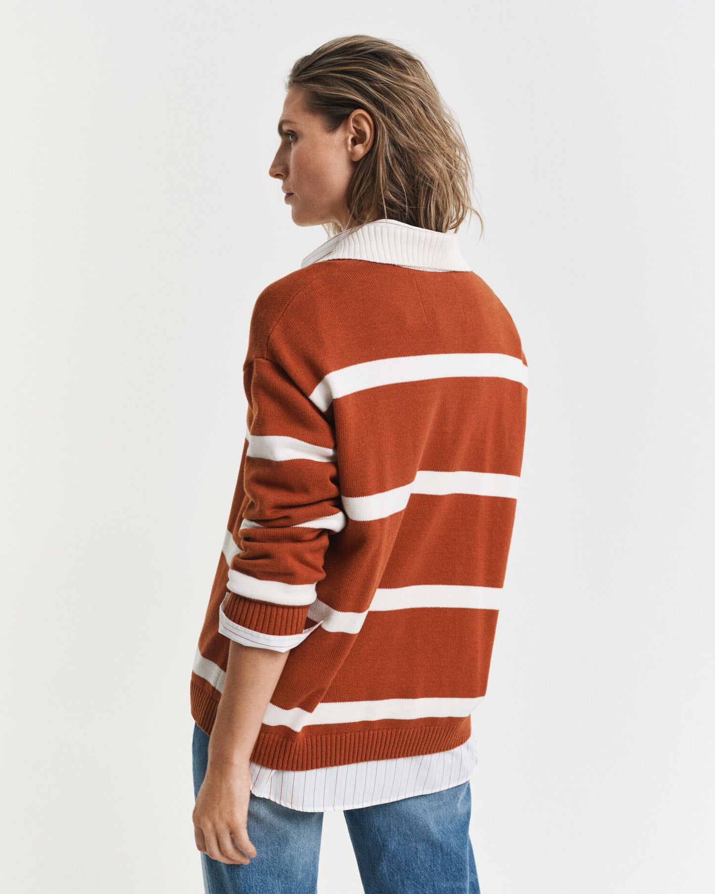 Rugger en tricot rayé