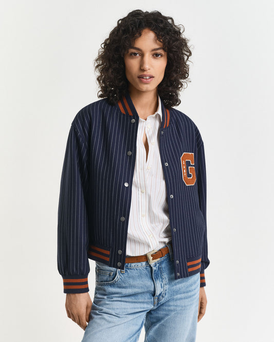 Blouson teddy rayé