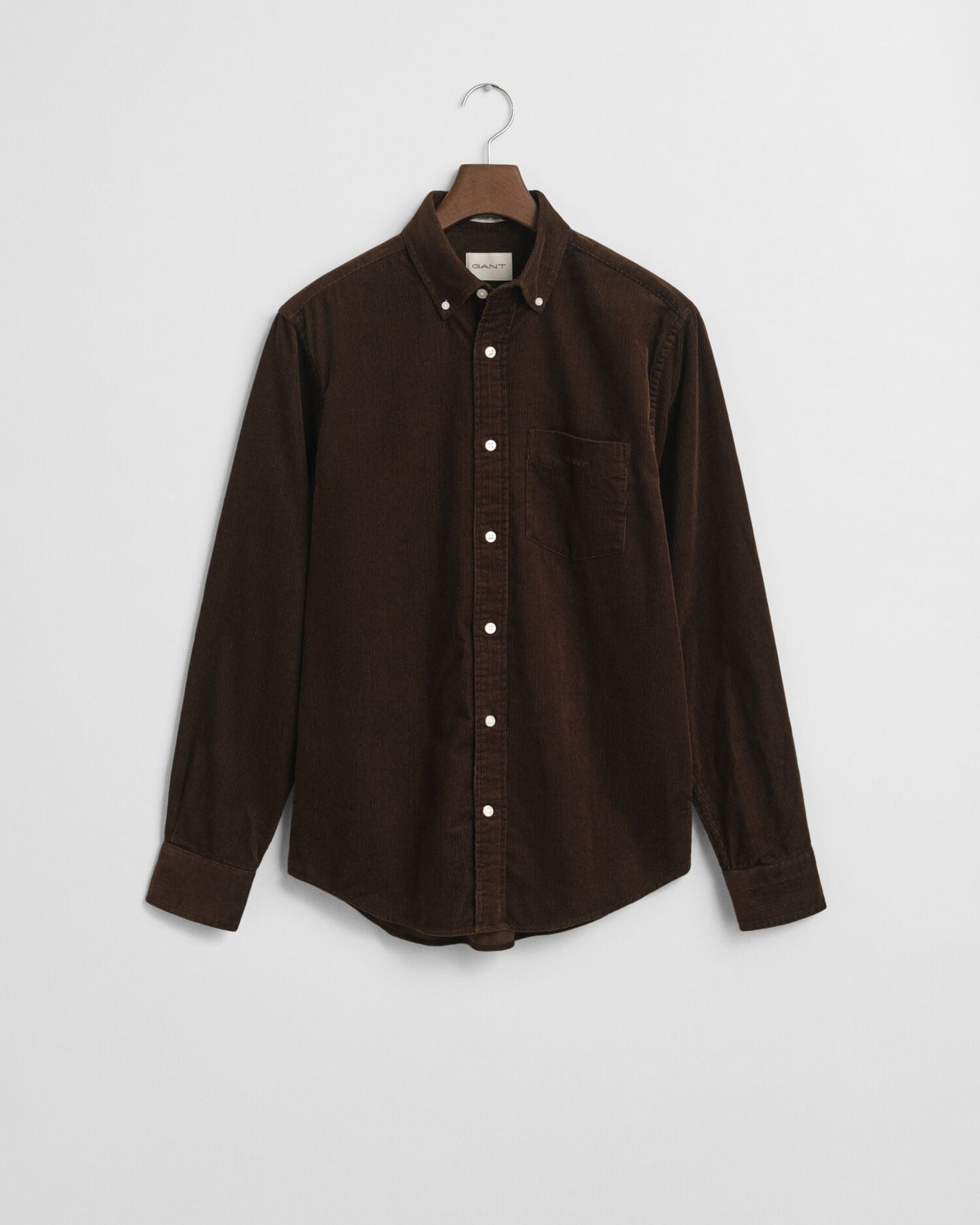 Chemise regular en velours côtelé