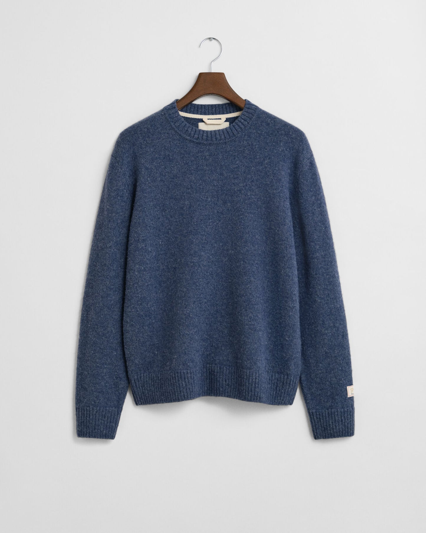 Pull ras du cou en laine écossaise