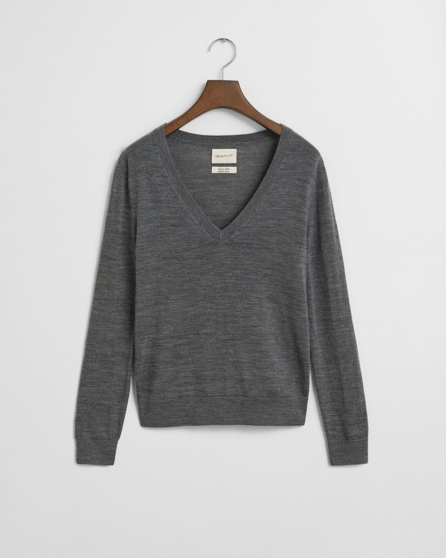 Pull col V en mérinos extra fin
