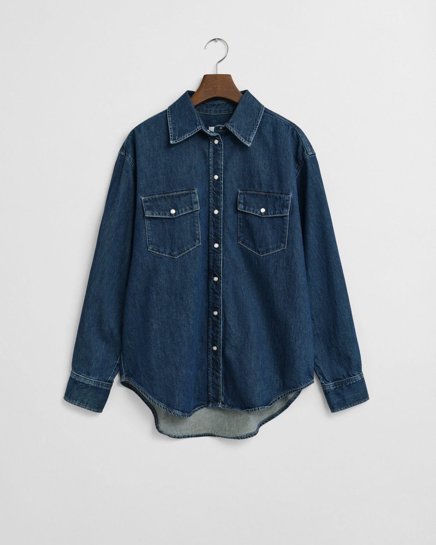 Relaxed Fit Jeanshemd mit Tasche