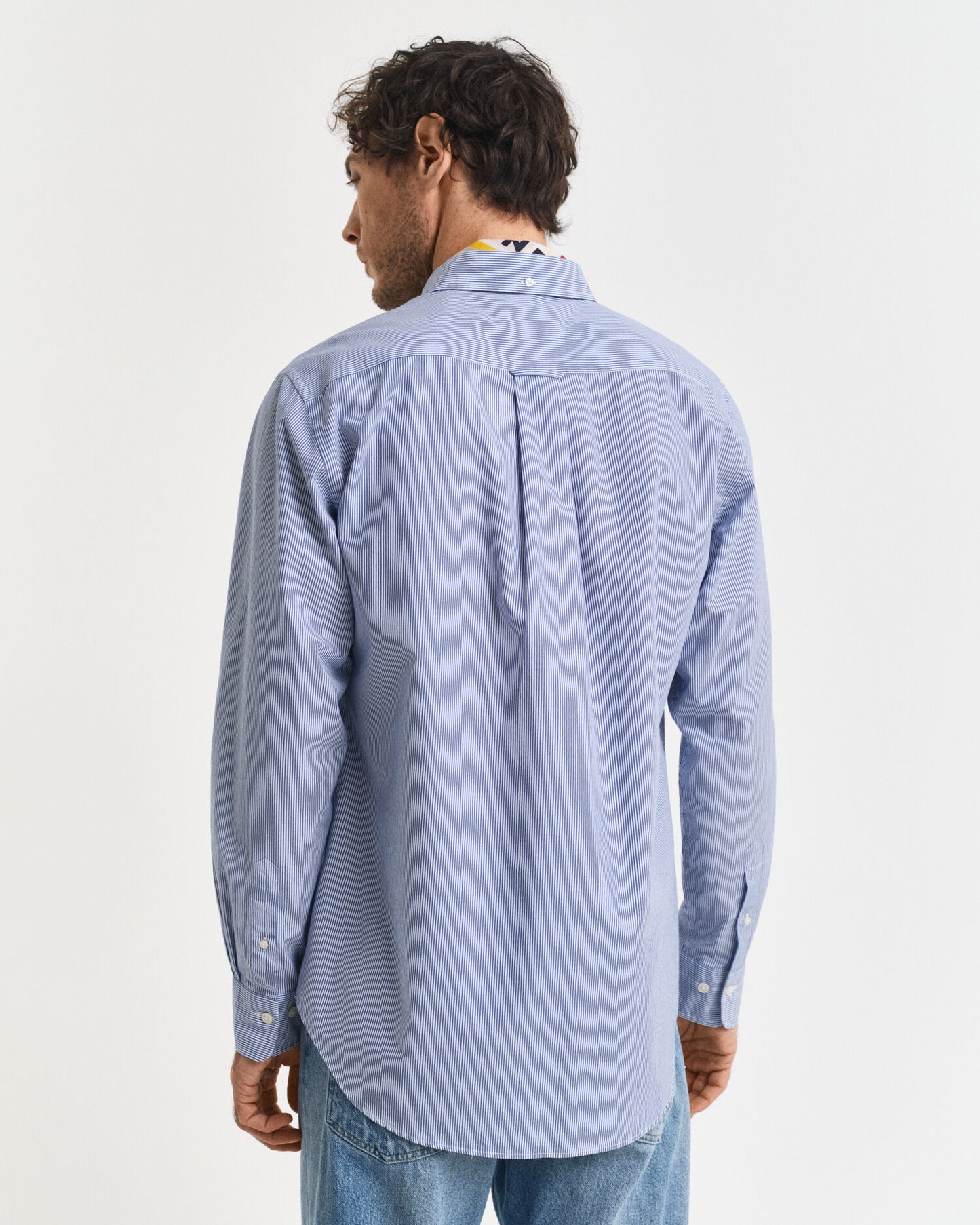 Chemise Popeline Classique Rayée Coupe Droite