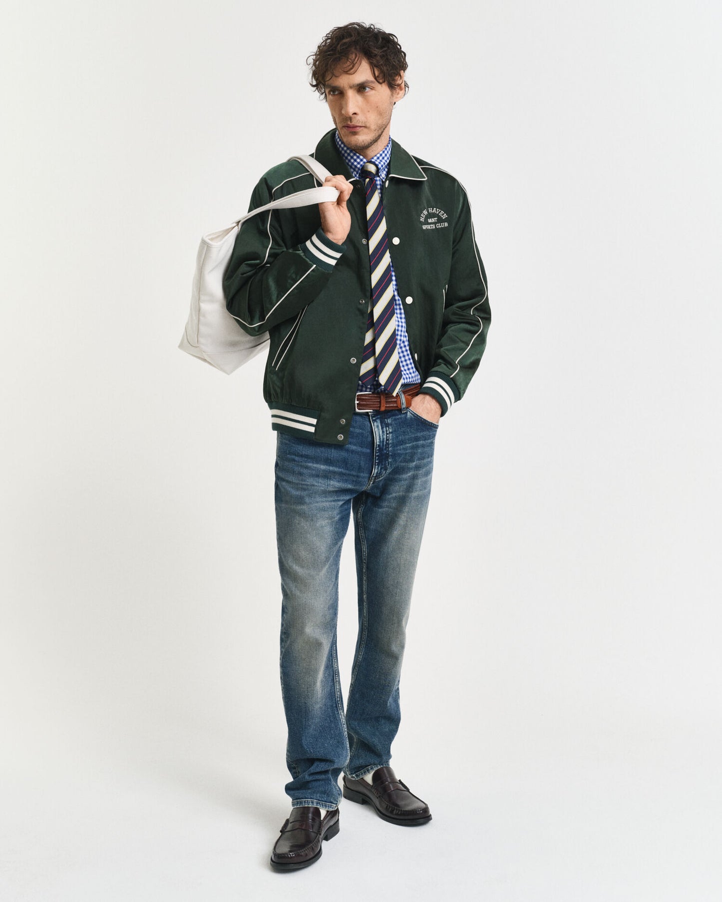 Regular Fit Klassisches Gingham Popeline Hemd