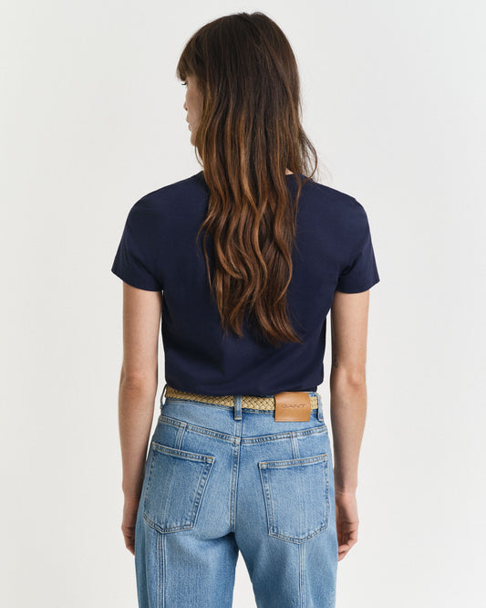 T-shirt Col V Shield
