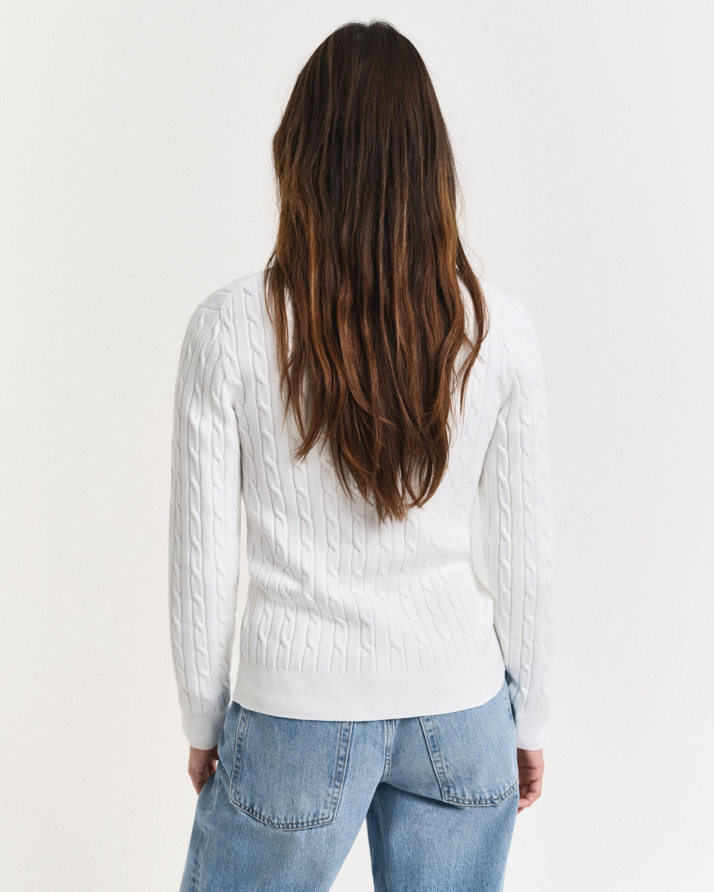 Cardigan en tricot torsadé de coton stretch