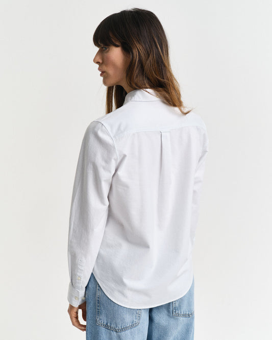Chemise Oxford rayée classique coupe droite