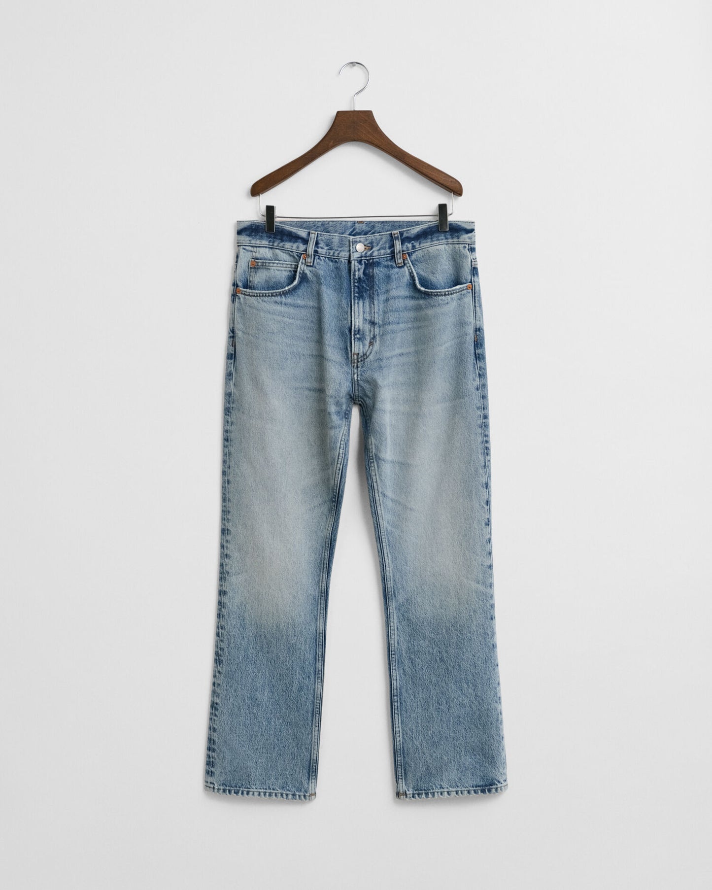 Jean bootcut délavé vieilli