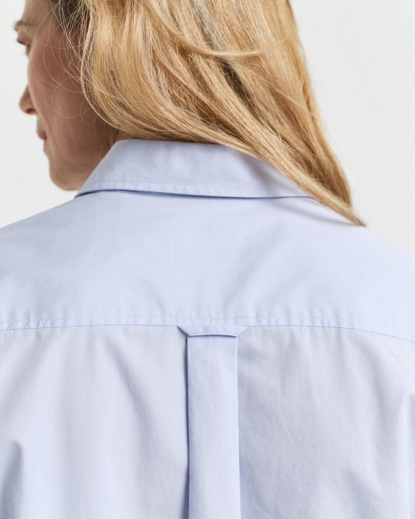 Chemise classique en popeline à coupe décontractée