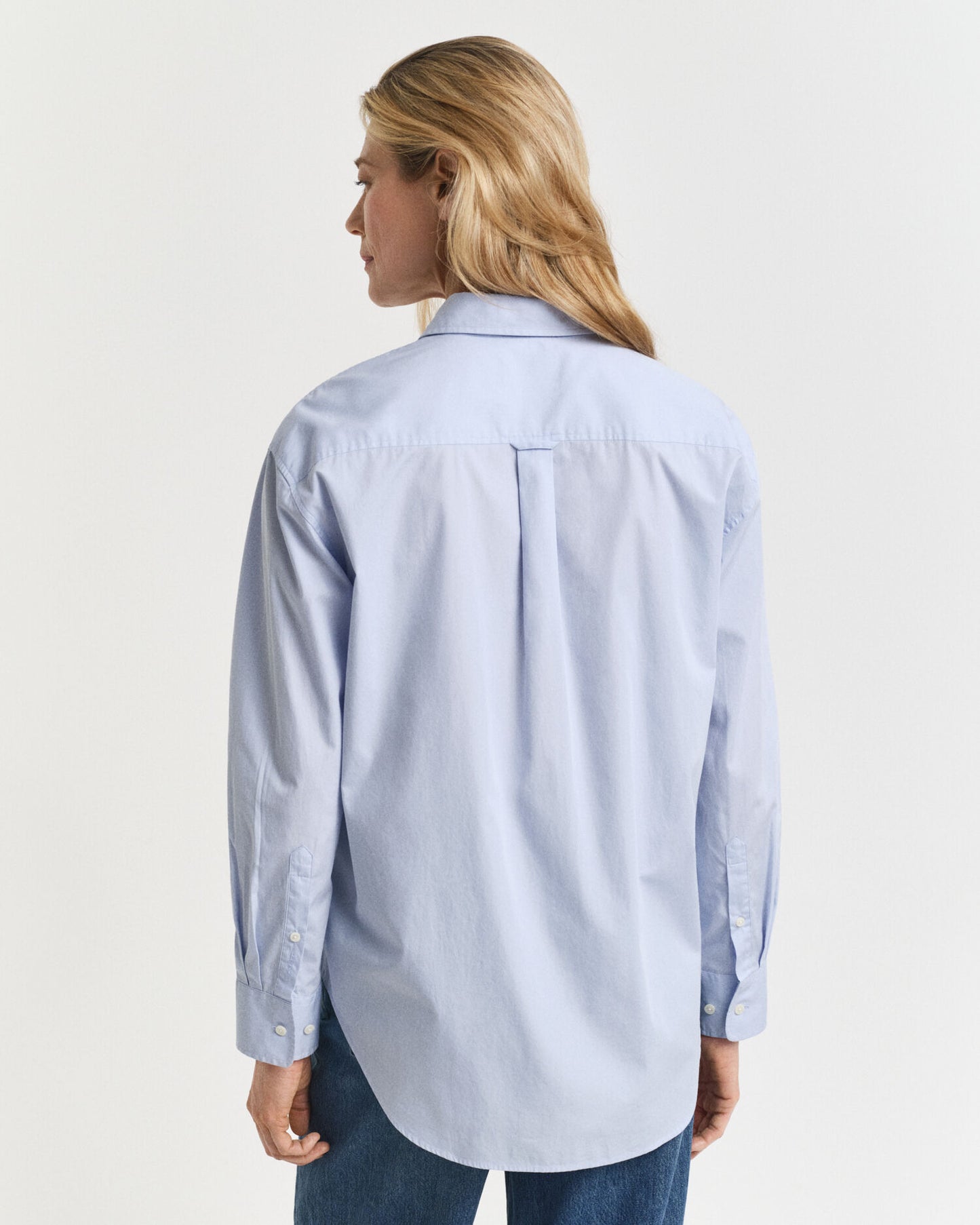 Chemise classique en popeline à coupe décontractée