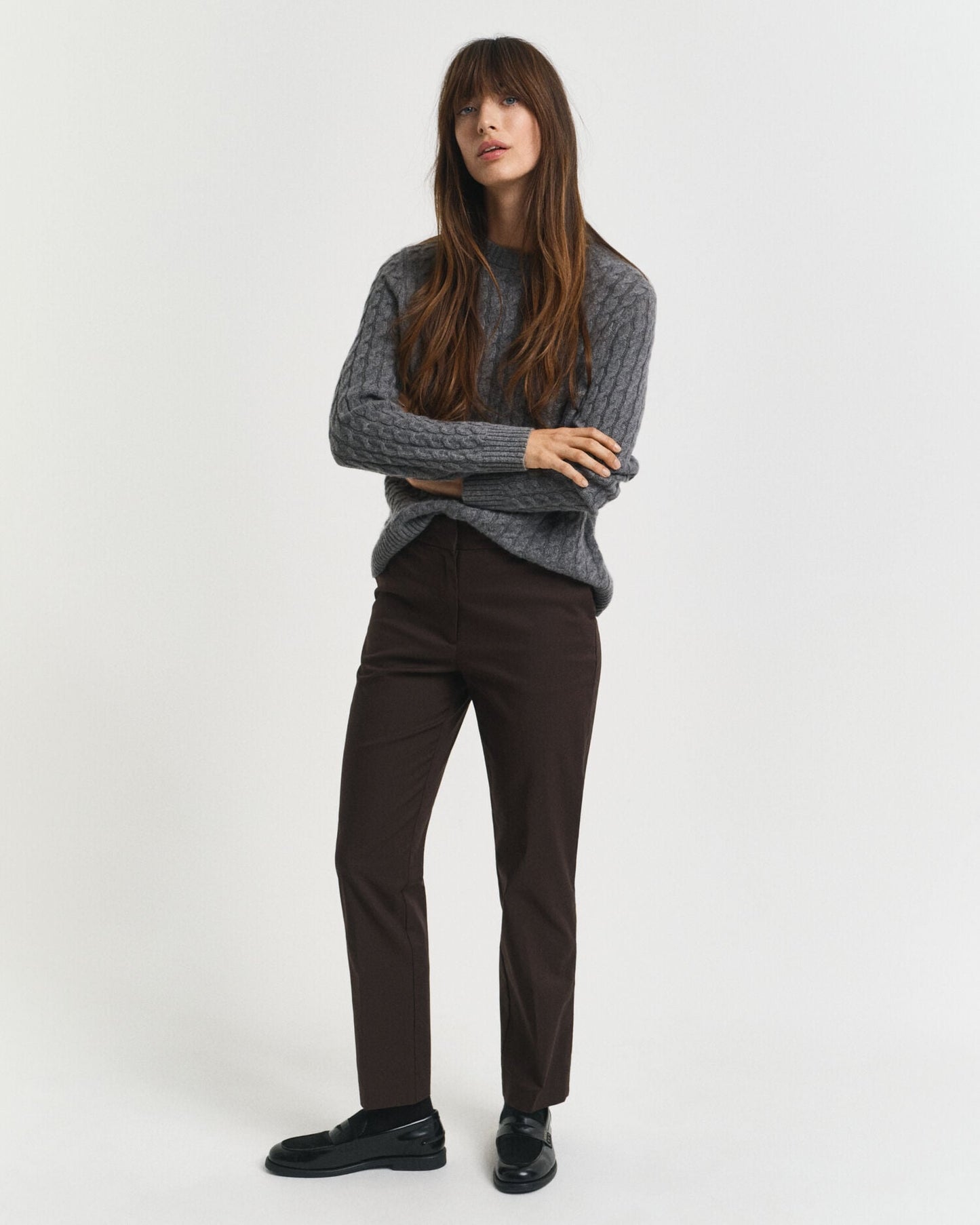 Pantalon cigarette ajusté