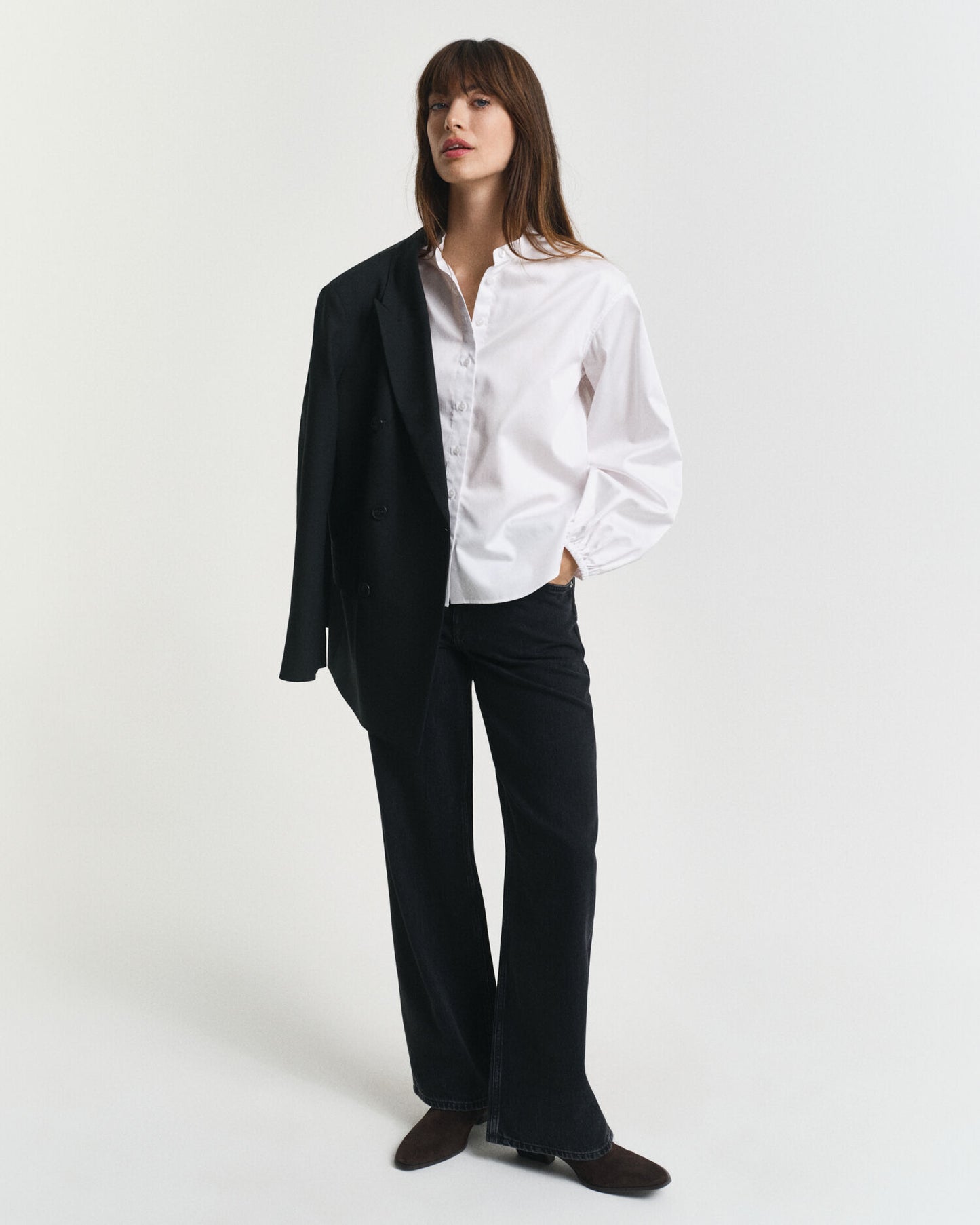 Chemisier en satin de coton