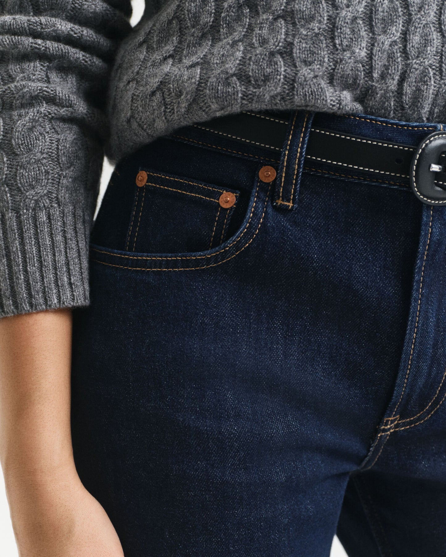 Jean droit stretch
