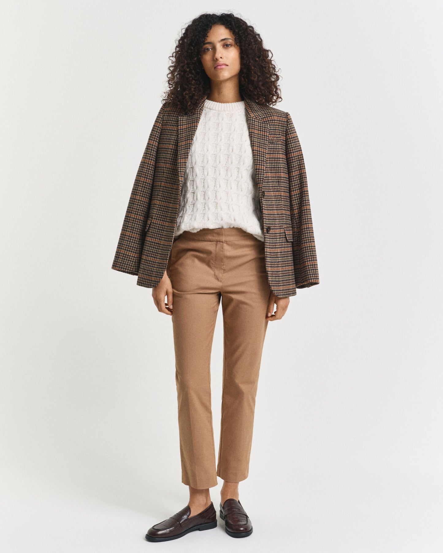 Pantalon cigarette ajusté