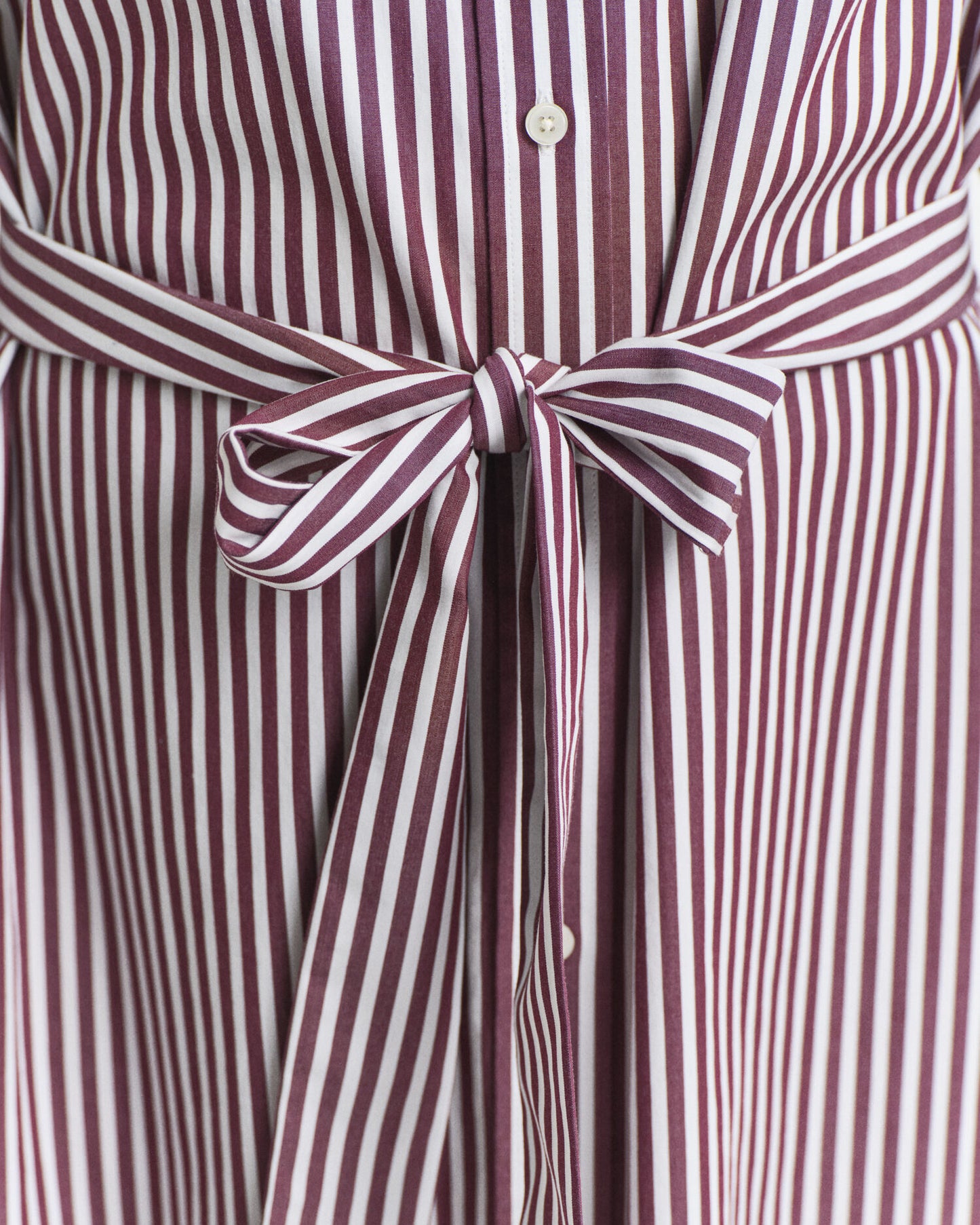 Hemdblusenkleid aus Popeline mit Gürtel