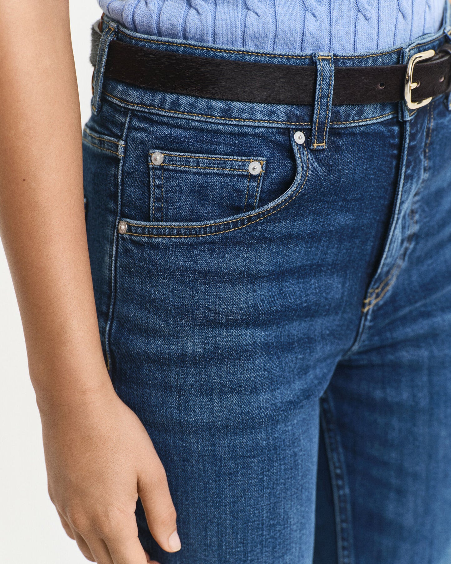 Slim Fit Schlagjeans
