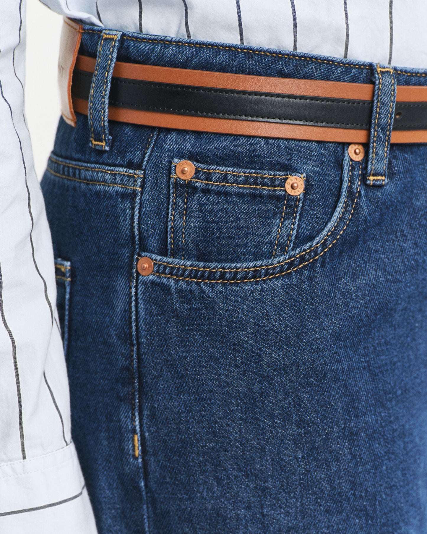 Jean taille basse ample