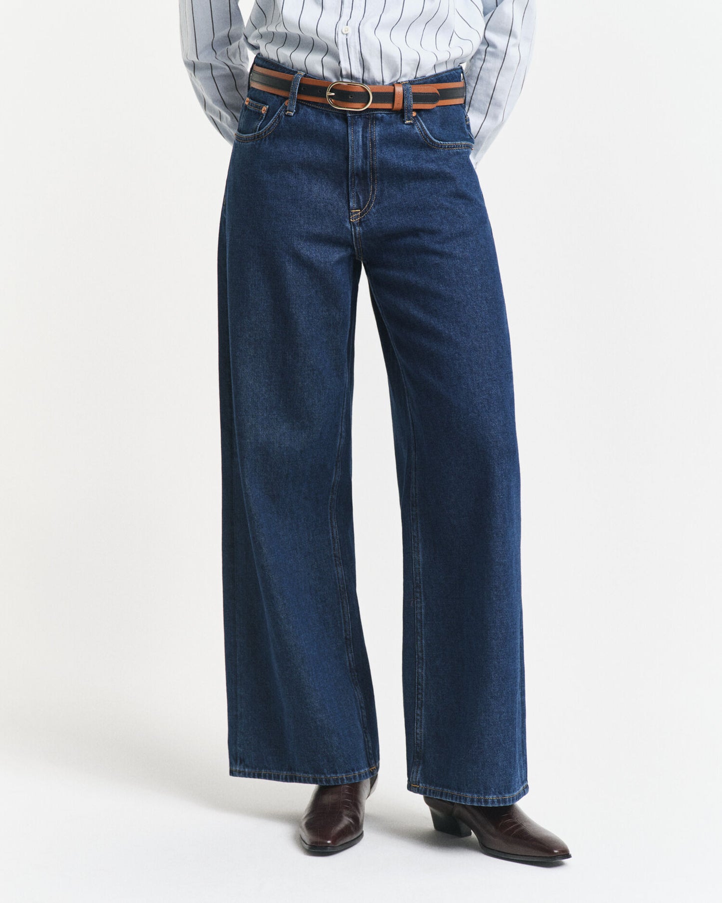 Jean taille basse ample