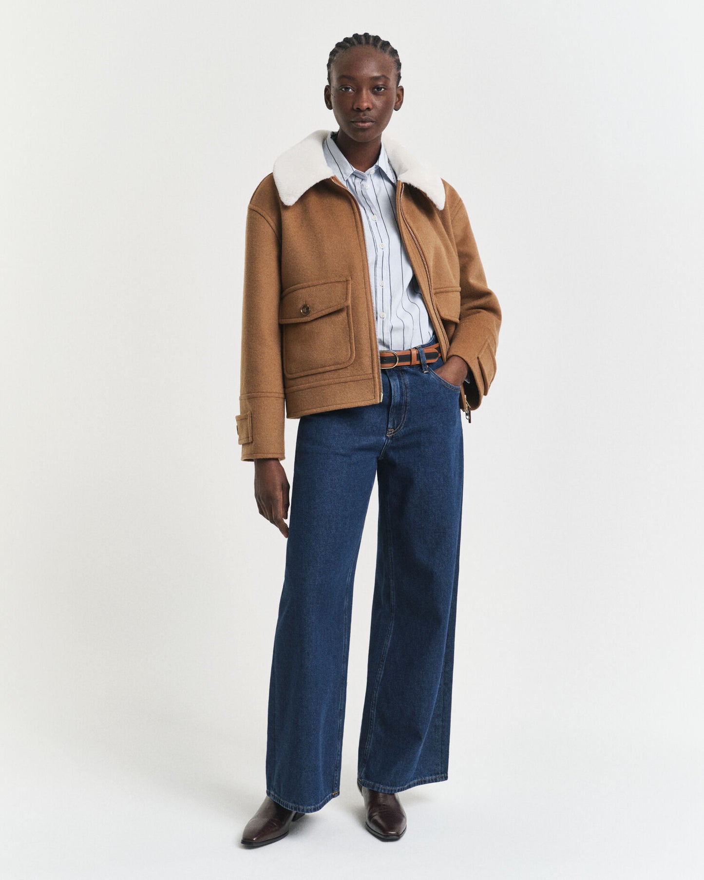 Jean taille basse ample