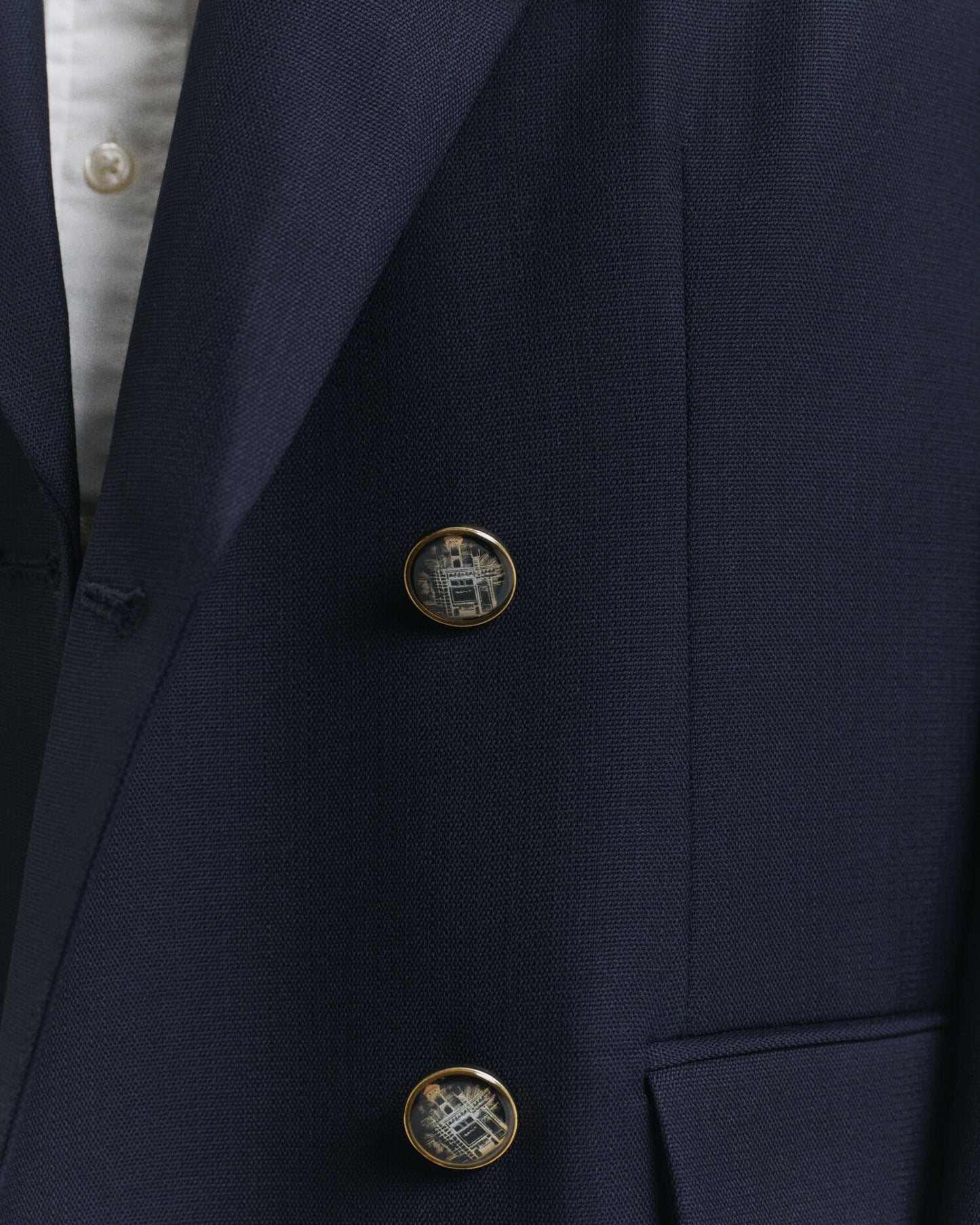 Oversized Blazer aus Woll-Hopsack