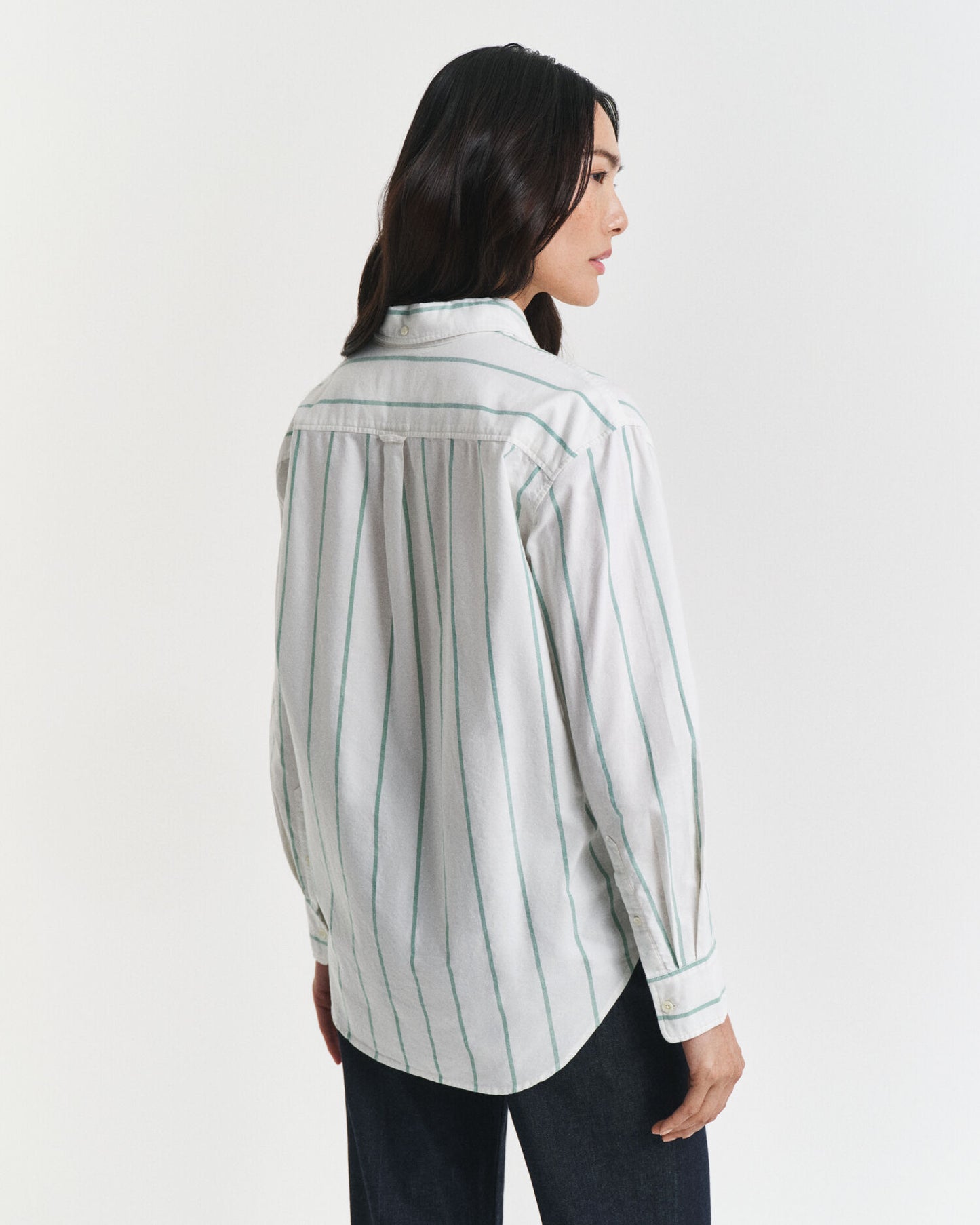 Chemise Oxford classique à rayures coupe décontractée