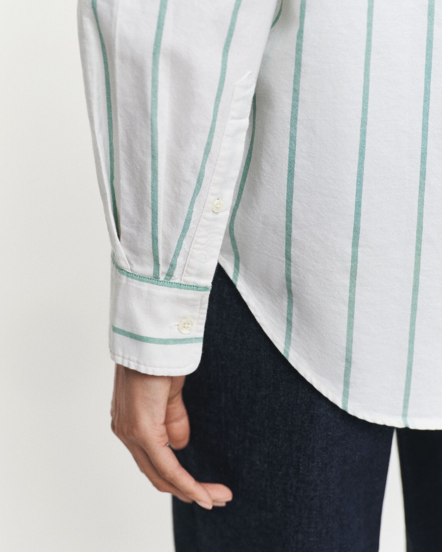 Chemise Oxford classique à rayures coupe décontractée