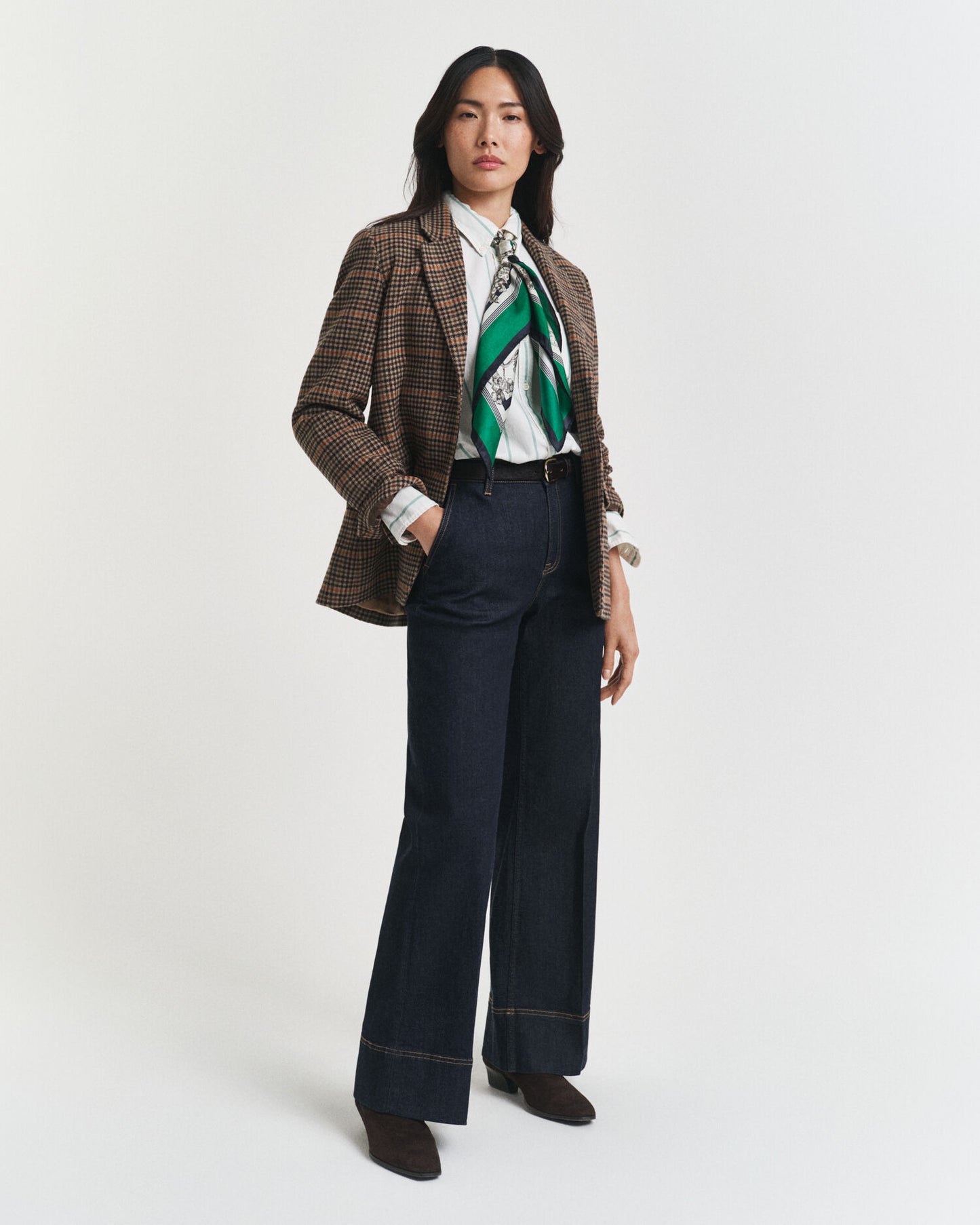 Chemise Oxford classique à rayures coupe décontractée