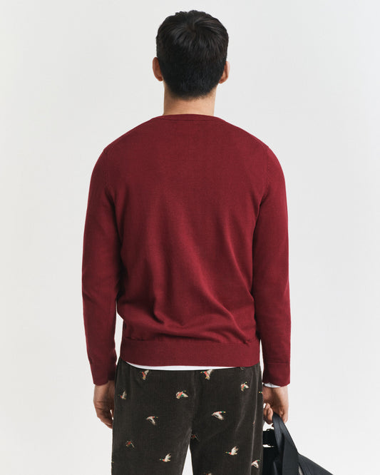 Chandail col en V classique en coton