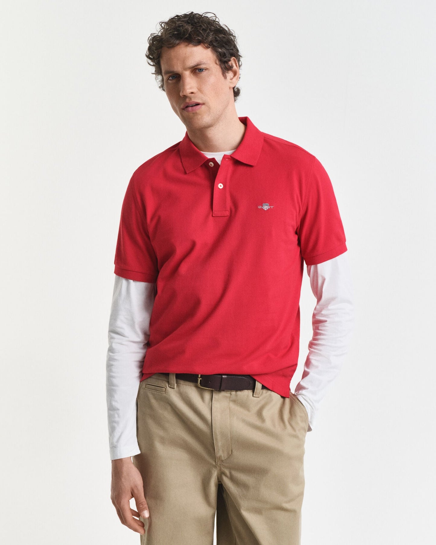 Regular Fit Shield Pique-Poloshirt
