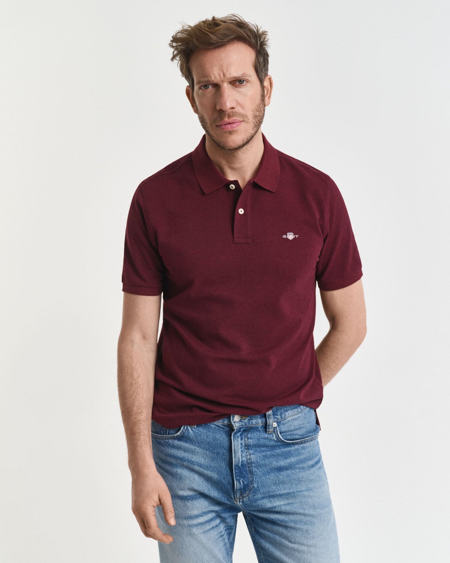 Regular Fit Shield Pique-Poloshirt