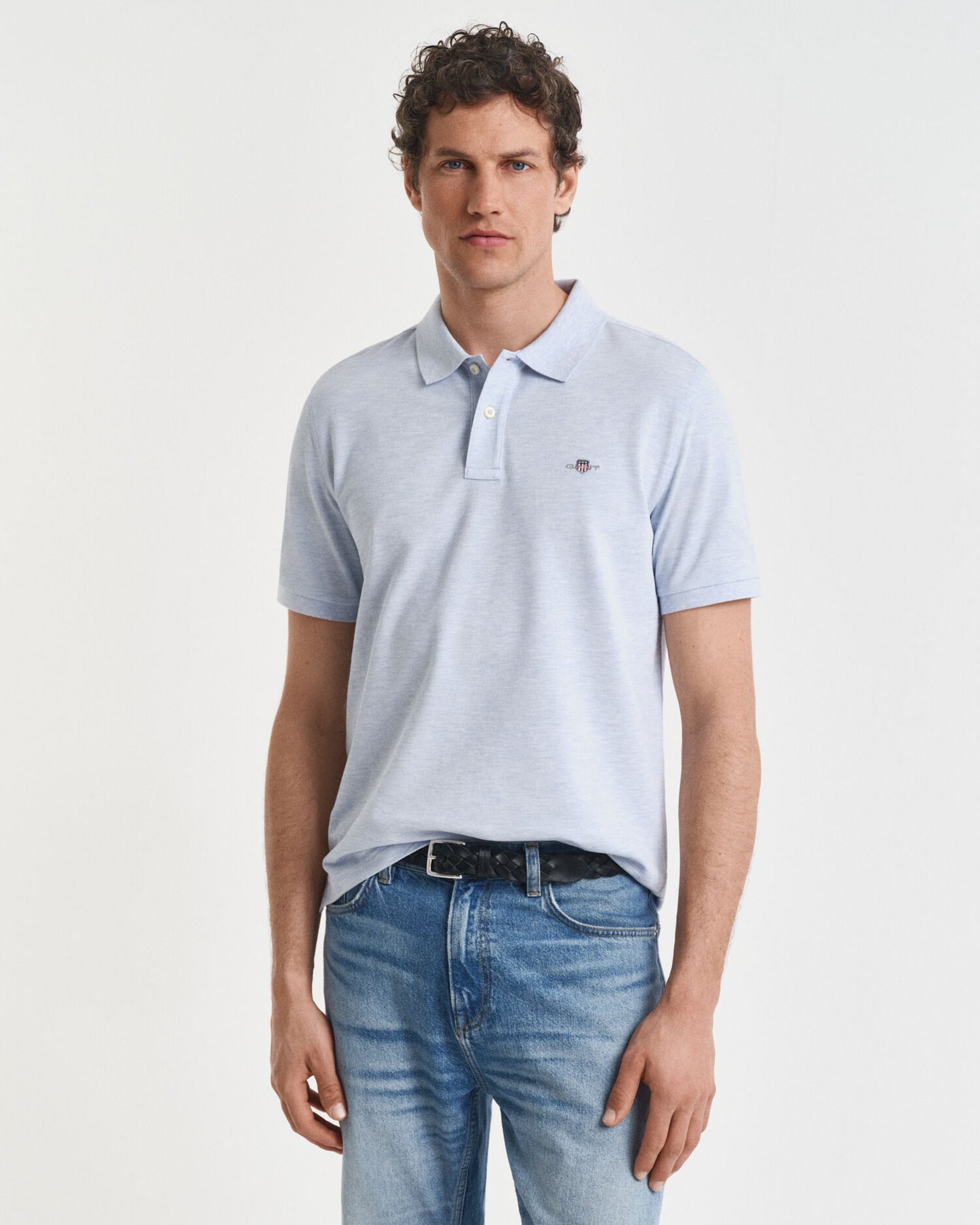 Regular Fit Shield Pique Polohemd