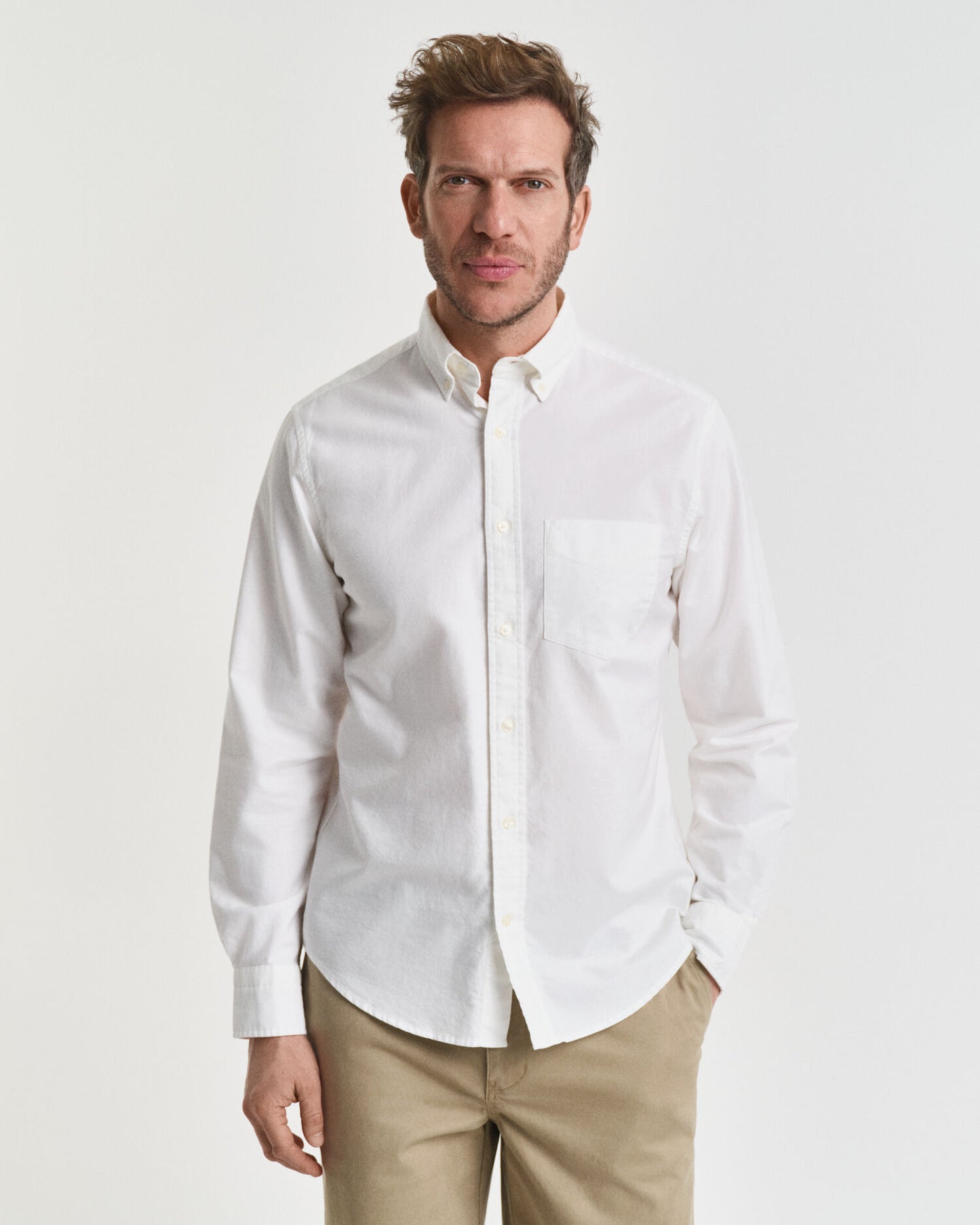 Chemise Oxford classique coupe droite