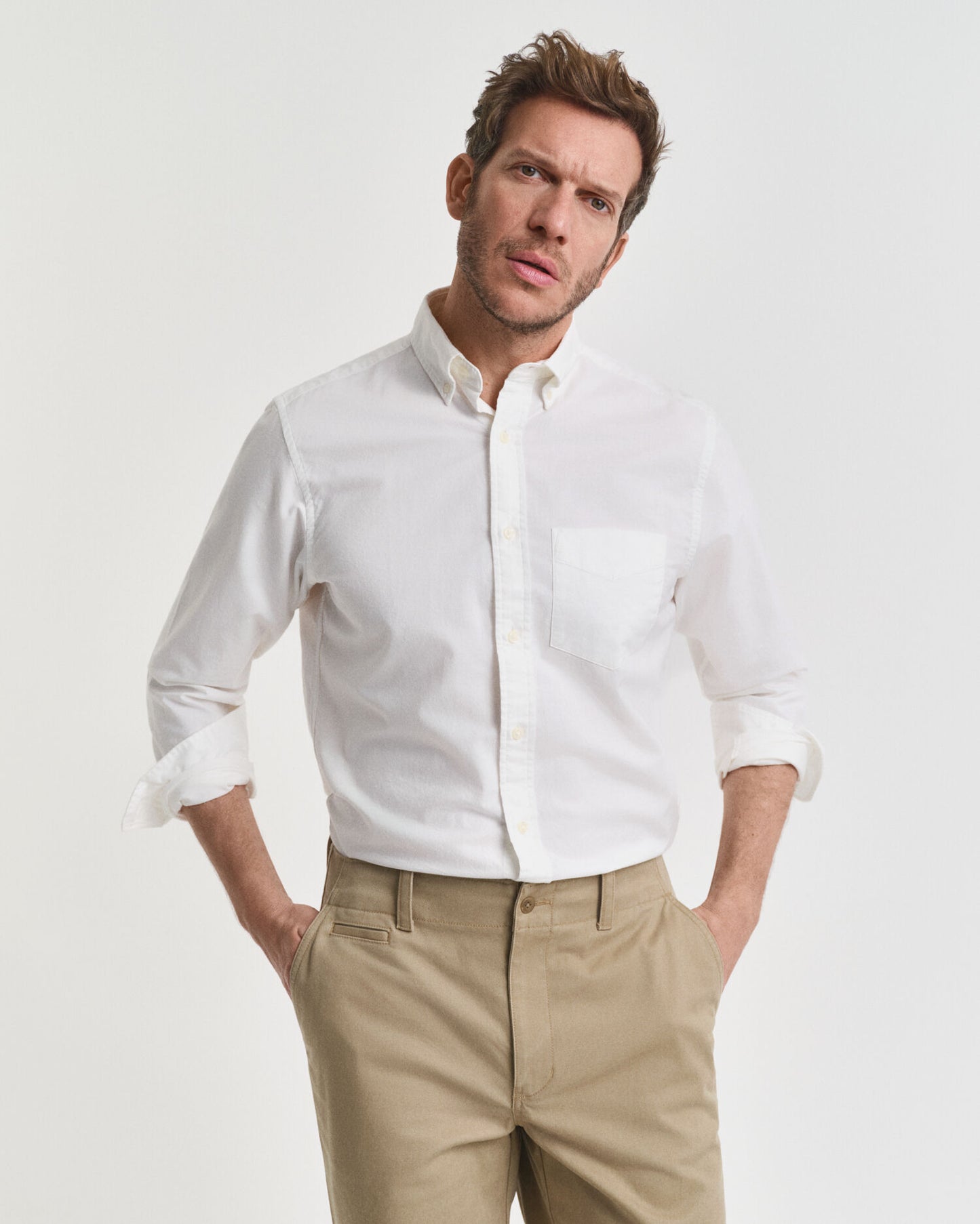 Chemise Oxford classique coupe droite