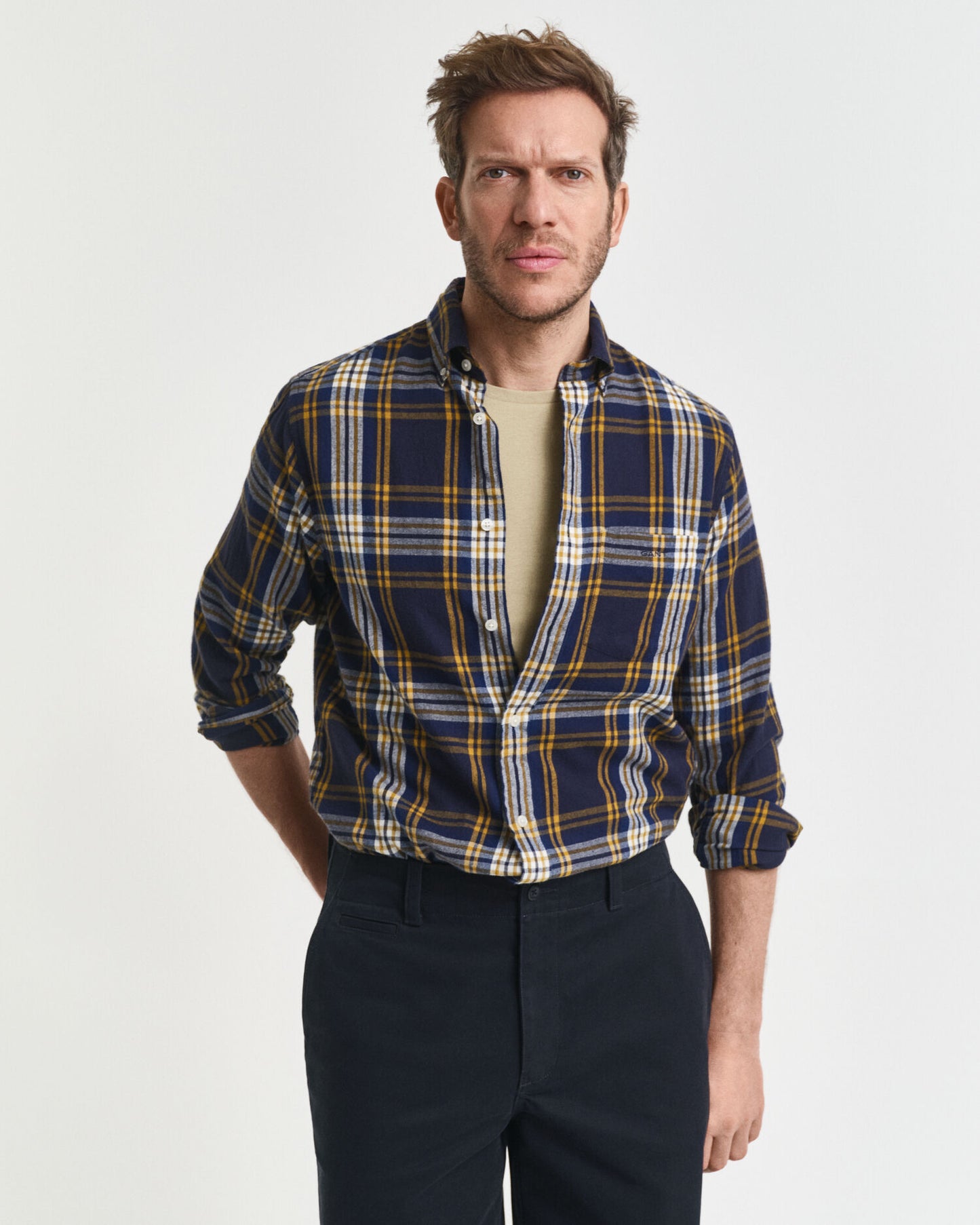 Windblown Flanellhemd im Regular Fit mit Karomuster