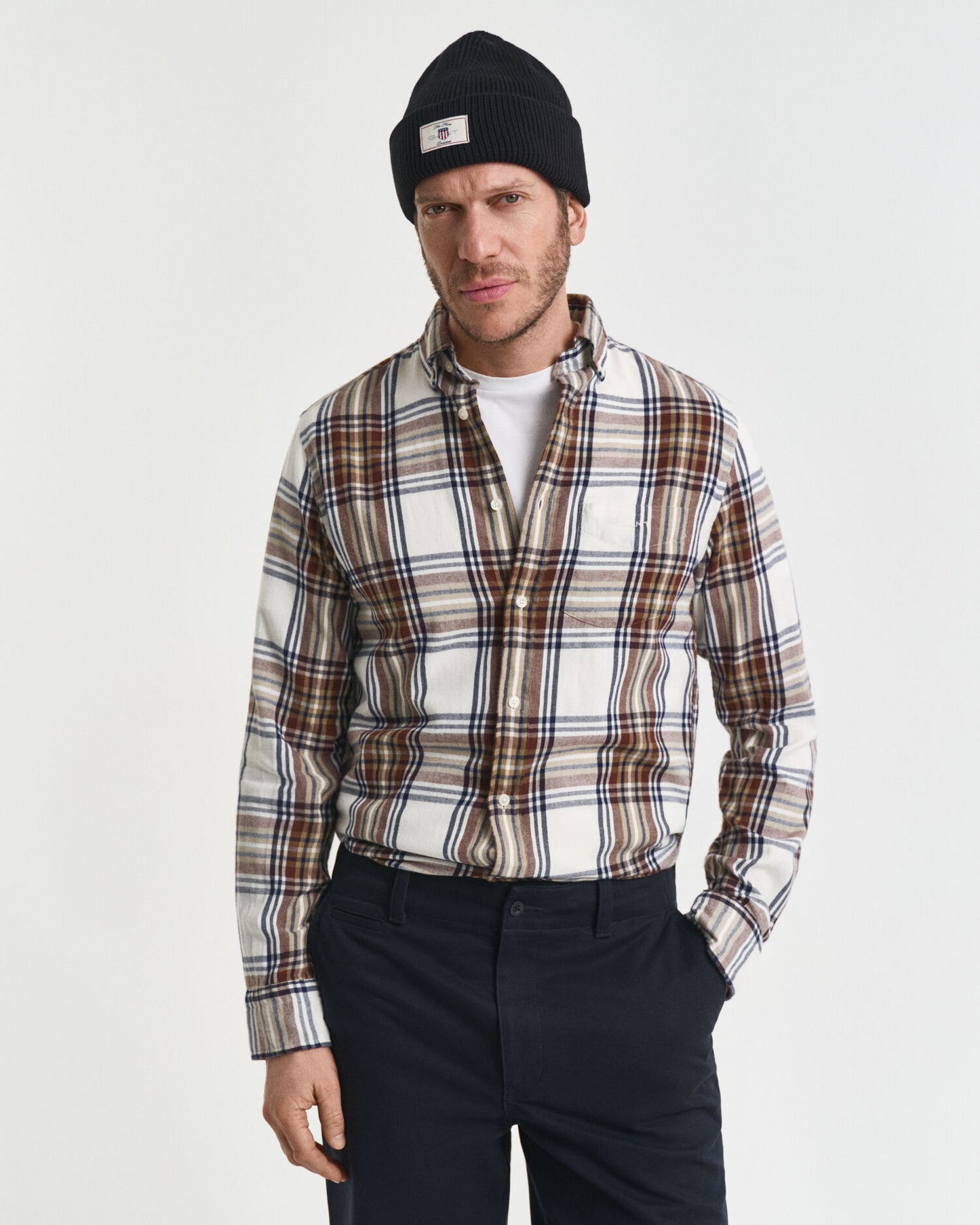 Windblown Flanellhemd im Regular Fit mit Karomuster